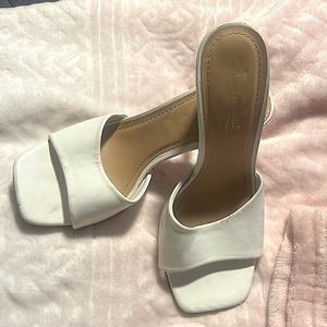 White Leather Stiletto